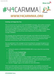 Y4CARMMA Campaign Launched